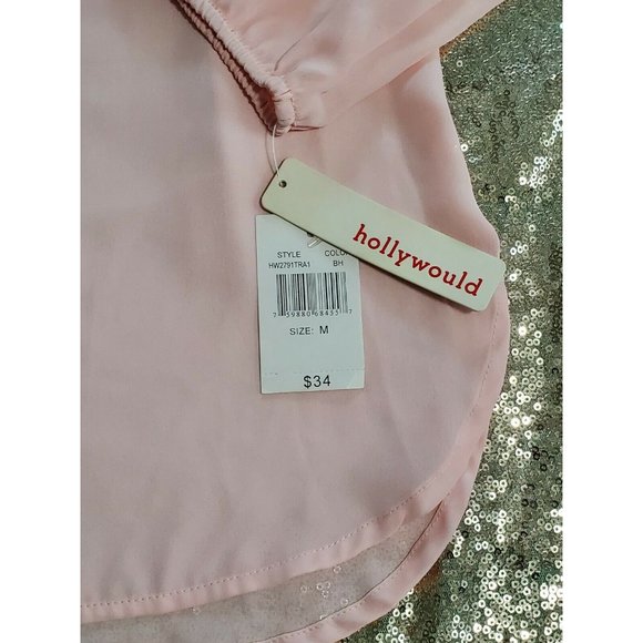 REWIND Long Sleeve Pink Blouse tunic back lace - Picture 9 of 12